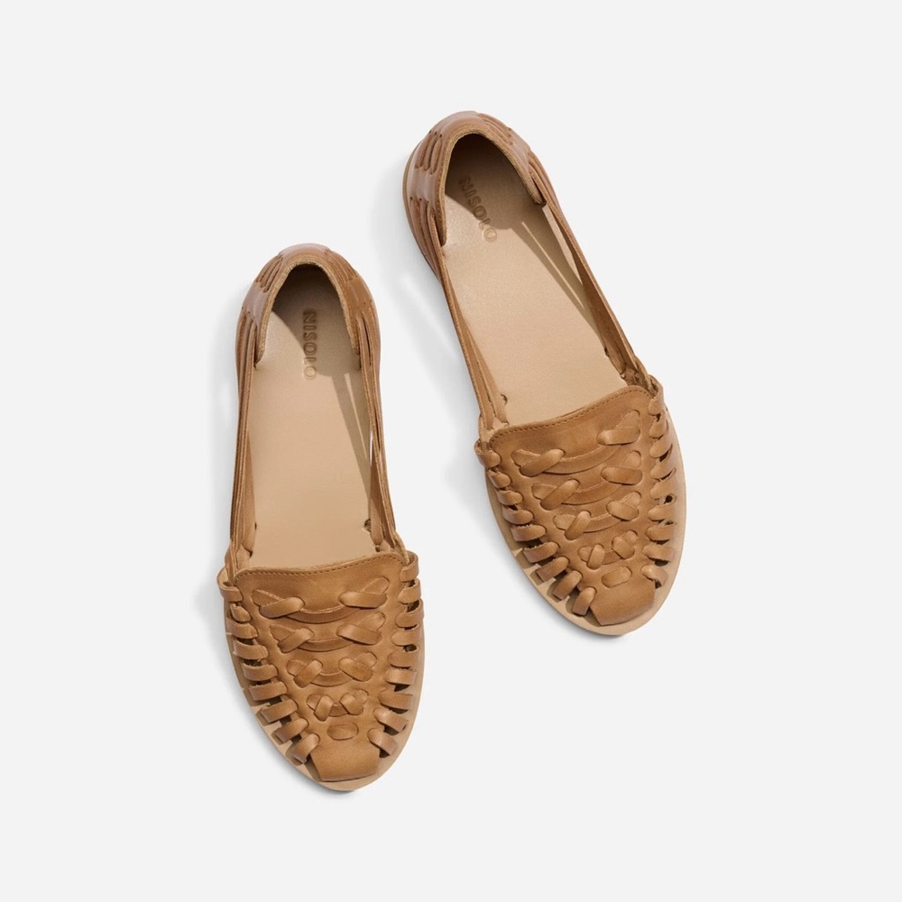 Nisolo Huarache Sandals in Almond, 9